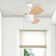 Ocean Breeze 30" 3 Blades LED Ceiling Fan with Light Kit Included