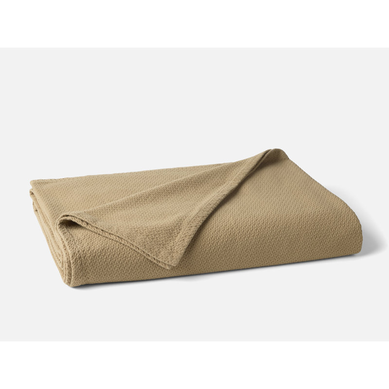 Couverture en coton biologique Classic, Fauve, L 108 po x l 92 po