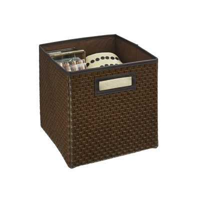 Fabric Storage Bin Crossweave Design