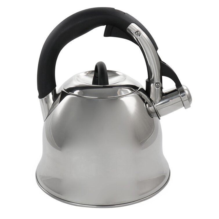 Mr. Coffee Harpwell 1.8 Quart Stainless Steel Whistling Tea Kettle