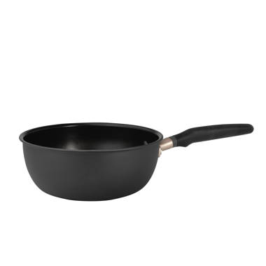 Mauviel M'STONE 360 Hard Anodized Nonstick Sauce Pan with Glass Lid, Stainless Steel Handle, 2.7-qt