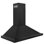30'' 400 CFM Convertible Wall Mount Range Hood in Black with Nightlight