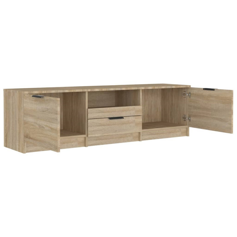 Jeeva TV Cabinet 140x35x40 cm Engineered Wood, Sonoma Oak