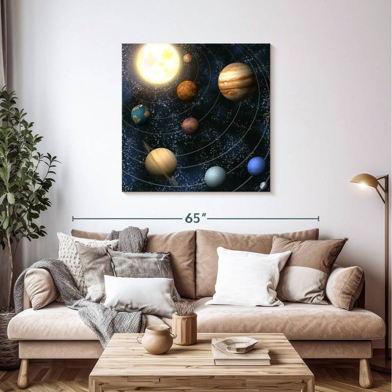 Oberle The Planets And Sun, 39" H x 39" W