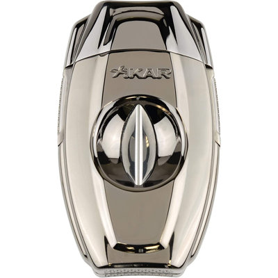 Coupe-cigares Xikar Vx2 à coupe en V, calibre 70 jusqu'à 70, bol intégré de 64 gr, pales en acier inoxydable, boîte-cadeau attrayante, conception ergonomique, verrouillage sécuritaire, à ressort, noir