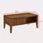 Table basse cannelée moderne Mid Century