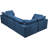 Izzybella Velvet L-Shaped Sectional Reversible-94884209