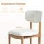 Chaise de salle à manger rembourrée avec pieds en bois 31 po H-68764805