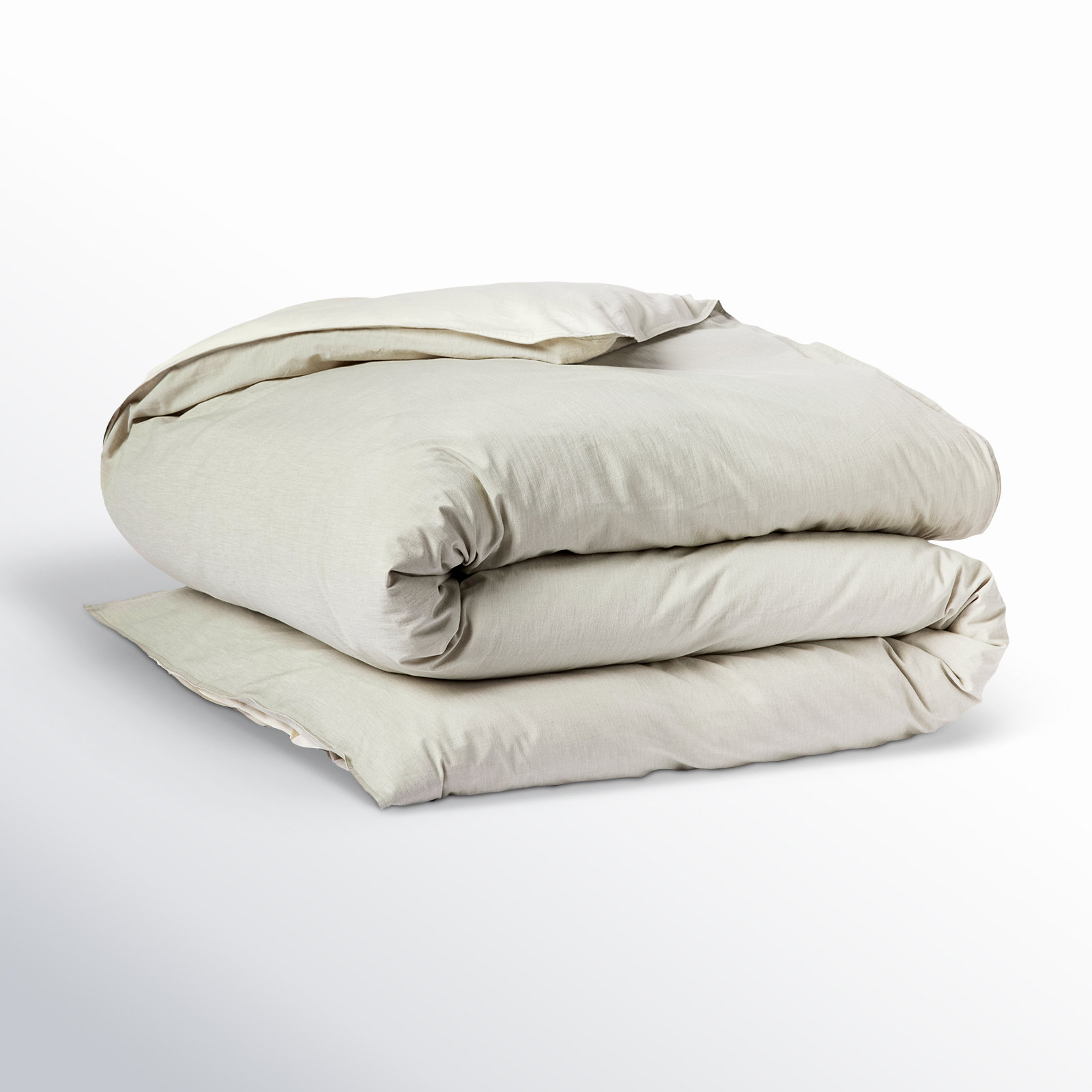 Organic Cotton Percale Duvet Cover, Full/Queen Duvet Cover, Pewter
