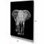 «Elephant on Dark», impression sur toile tendue-29497009