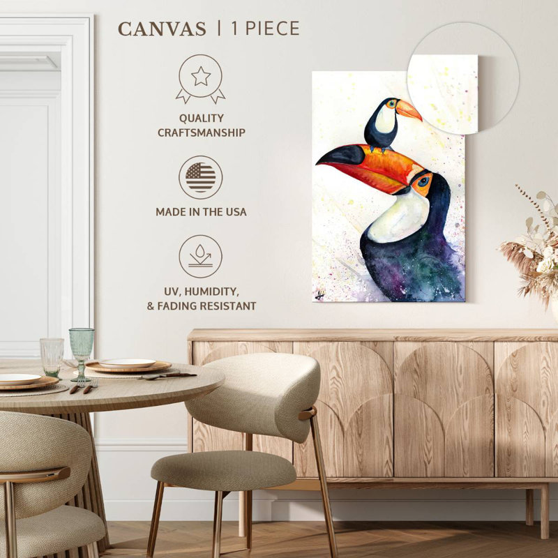 Brampt Toucan Play That Game, 39" H x 26" W