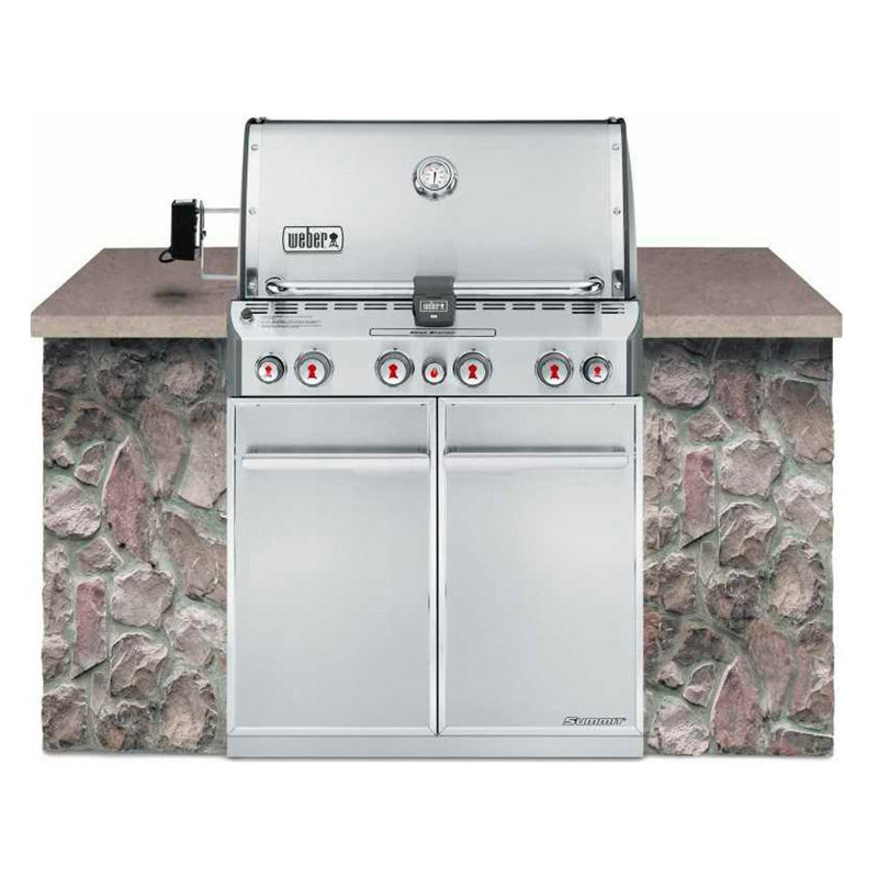 Barbecue au gaz encastré Weber Summit® S-460 (gaz naturel)