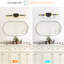 4- Wall Sconce, Clear Crystal , Matte Black + Golden, Bathroom & Dressing Room , Retro Design, Energy Saving Vintage Style Sconce With 4 Lights, Shades, Vanity Counter, Easy Setup