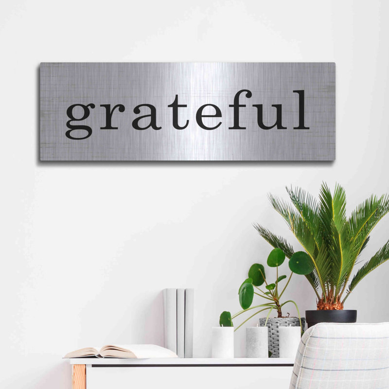 «Latitude Grateful» par Lettré et doublé, Latitude Wall Art, H 12 po x l 36 po
