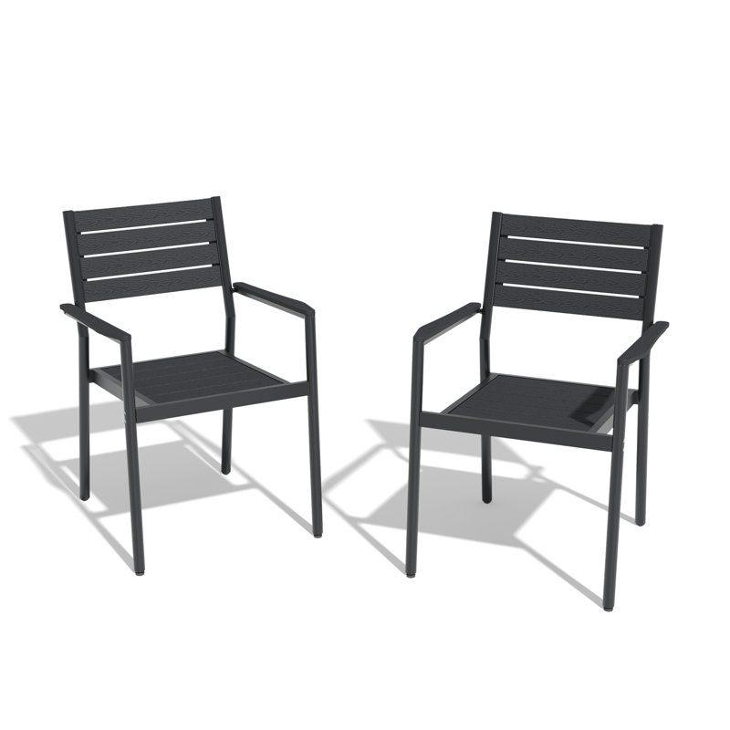Fauteuil de salle à manger Deen, Noir, 2