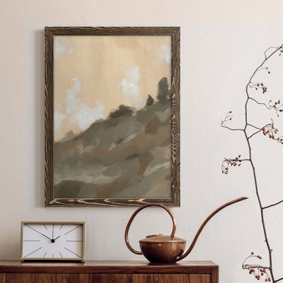 Hillside Walking Path III - Peinture sur toile encadrée