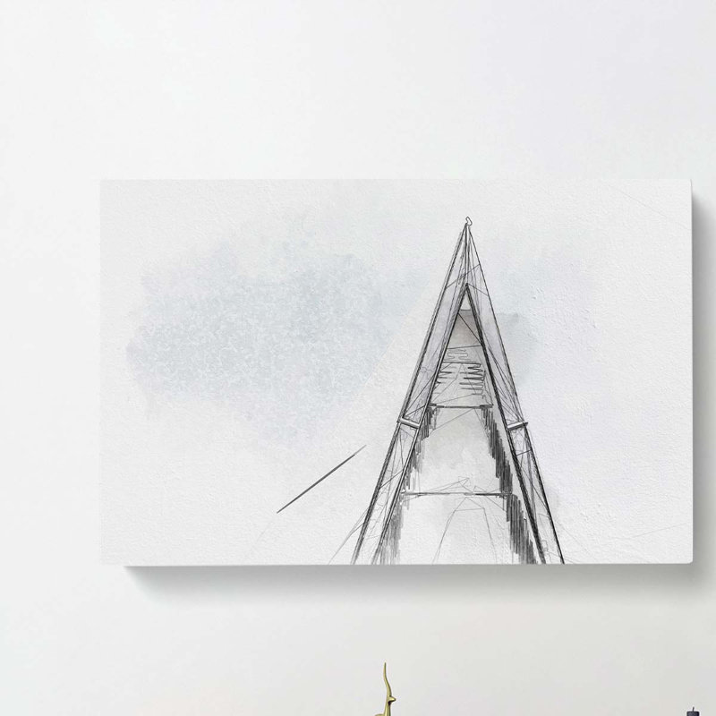 Architecture Sketch Vol.3 in Abstract - Wrapped Canvas, 40cm H x 60cm W x 3cm D
