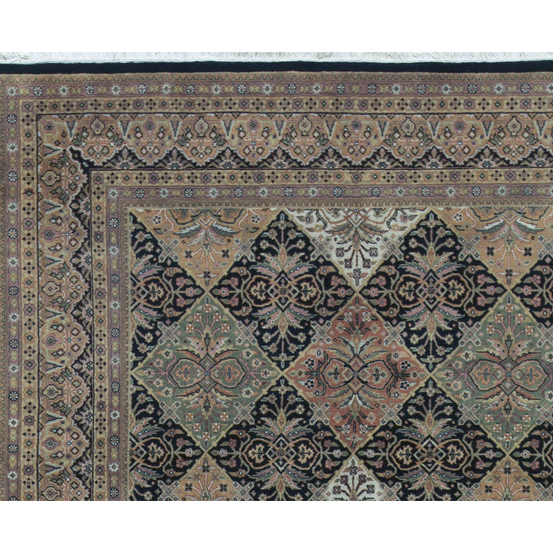 Gramercy Oriental Area Rug in Brown/Black, Rectangle 8'2" x 10'