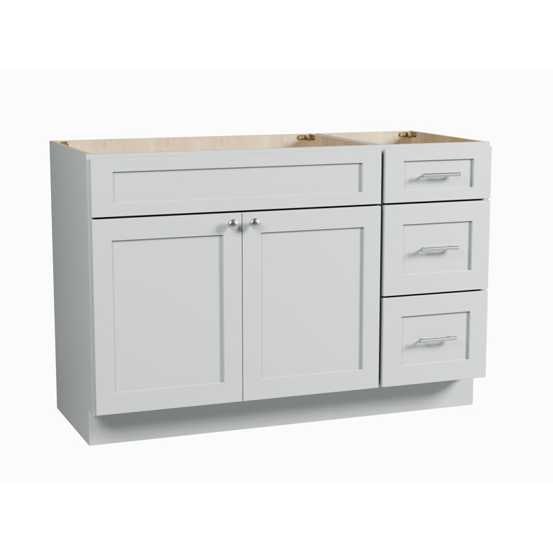 Base de meuble-lavabo simple 51 po Disar, Gris