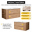 Meuble-lavabo mural 36 po avec lavabo et support de rangement 36 po, 2 tiroirs à fermeture en douceur, armoire de rangement 00612IMO-05536IMO (KD-Packing)