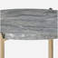 Table d'appoint ronde gris champagne