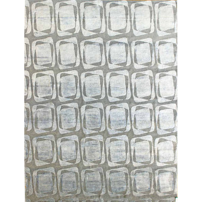 Archaea Geometric Area Rug in Blue