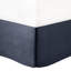 Édredon 7 pièces bleu marine pour très grand lit - Literie de luxe avec rembourrage Élégant édredon, taies décoratives et coussins décoratifs Jupe en soie synthétique-119106185-119106186