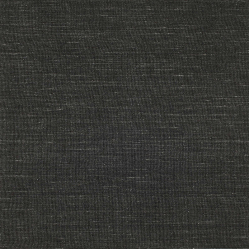 Tapis de zone noire contemporaine, Carré 7 pi x 7 pi