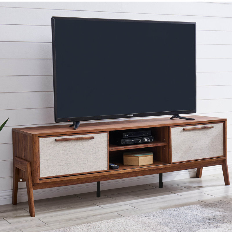 Ronnie TV Stand for TVs up to 65", Walnut