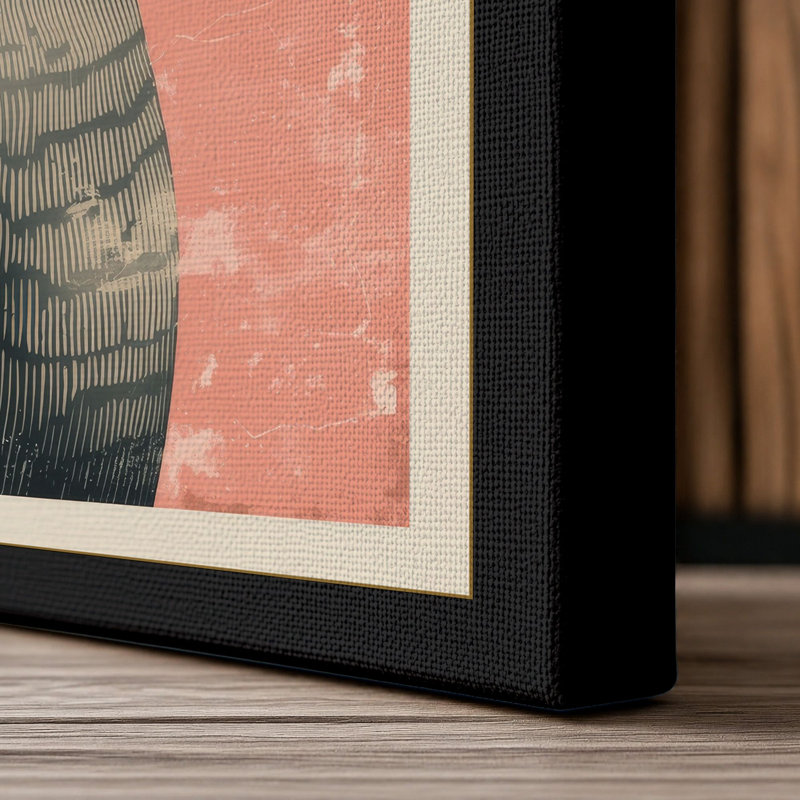 Seal Portrait Coastal 1 Piece Wrapped Canvas Wall Art, 24x16 - 61.0 x 40.6 cm, Black Border