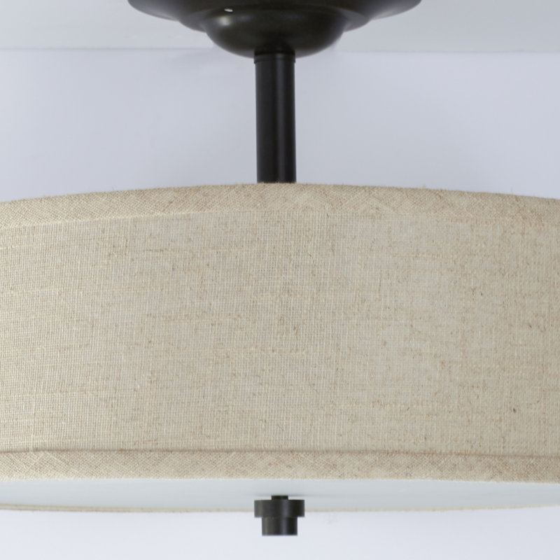 Bethenny Fabric Semi Flush Mount