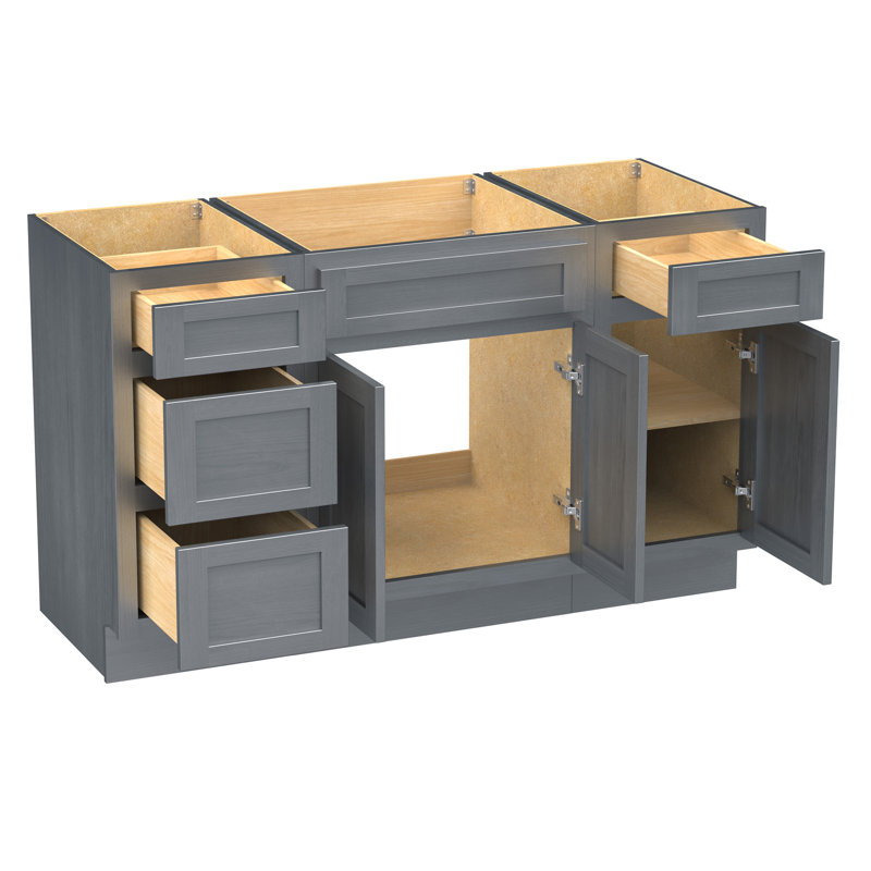48 base de meuble-lavabo simple seulement, Argent