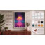 Neon Palm Horizon Retro 1 Piece Wrapped Canvas Wall Art-1457185237-1457185256