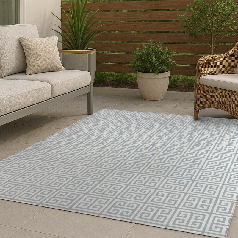 Cuddle Key Non-Slip Outdoor Rug, Rectangle 3' x 5'