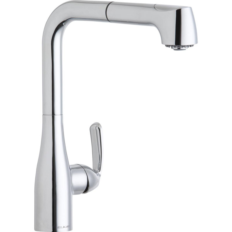 Gourmet Pull Out Single Handle Kitchen Faucet, Chrome