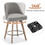 Tabouret pivotant rembourré 26 po Mangu-52502834