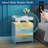 Keimar LED Nightstand with Charging Station, 2 Drawers End Table with Human Sensor 24 Colours Lights-1077863484