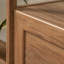 Classeur latéral en bois au design élégant, brun