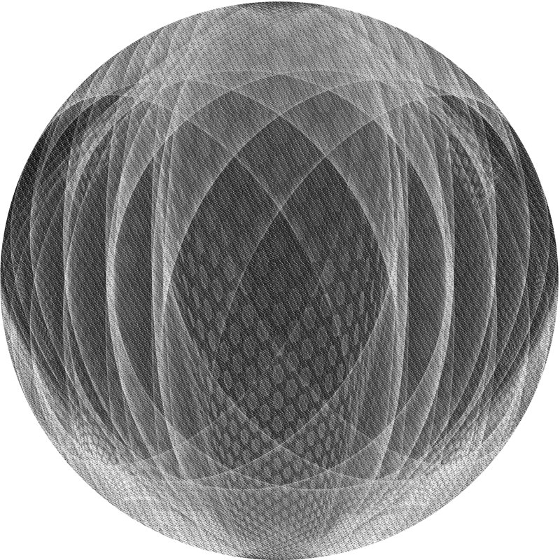 Performance Wool Abstract Indoor Rug, Round 3'