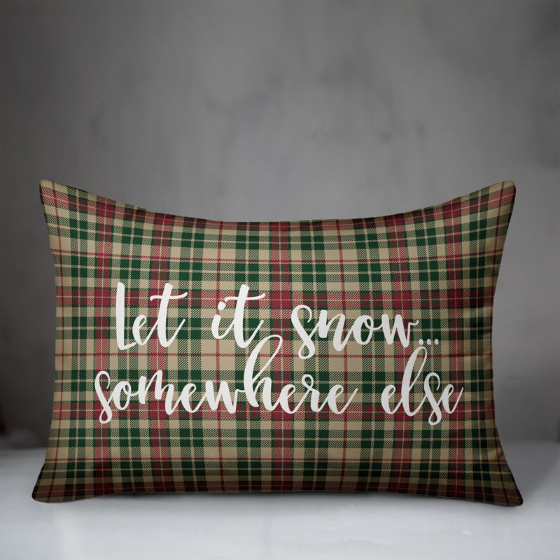 Plaid Throw Pillow