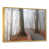 Toile avec cadre flottant or