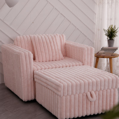 44.9" Soft Modular In Pink - Comfortable & Practical For Bedroom Living Room. Materials. Detachable Washable Cushions. Hydraulic Lift Storage. Contemporary Style. 2 Metal Frame Stylish. Microfiber