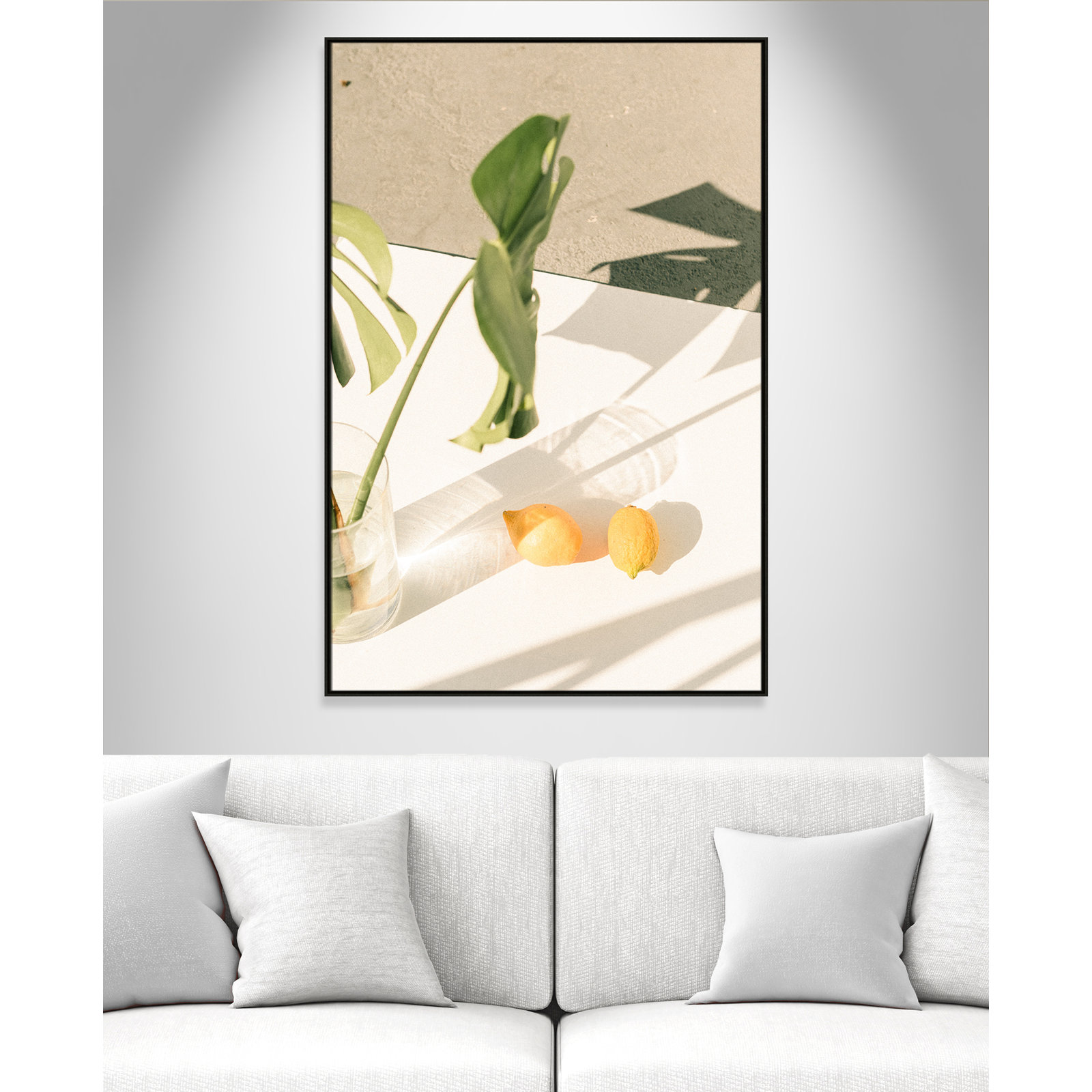 Citrus & Palms by Chandra Oh, Espresso Framed, 61.5'' H x 41.5'' W x 2'' D
