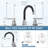 2-handle Bathroom Faucet with Drain Assembly-93332561