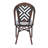 Woven Bistro Patio Side Chair With Pattern