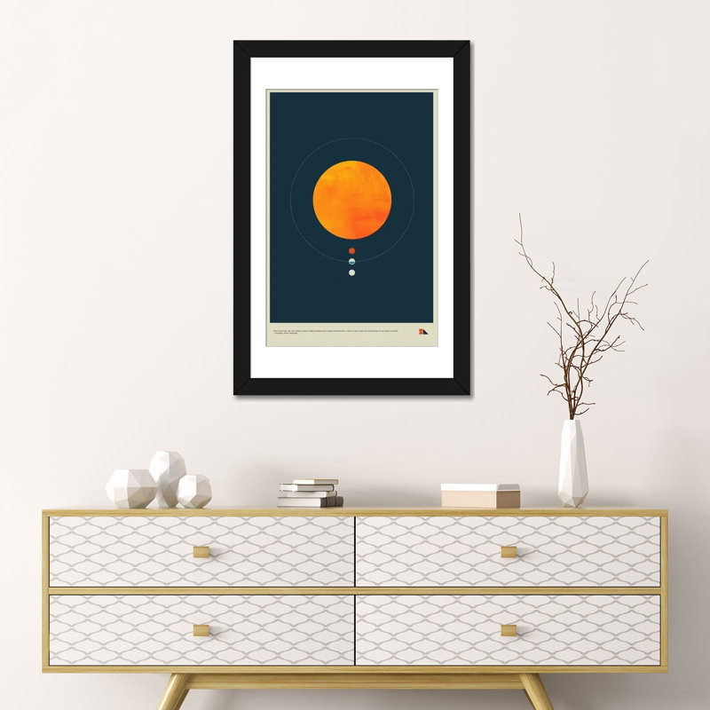 «Habitable Zone», impression sur toile, H 32 po x l 24 po x P 1 po, Papier d'art encadré noir, Blanc