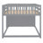 Full Storage Bunk Bed Solid Wood Construction By RIDGEPOLE Gray-1902903485-1902903486
