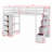 Loft Bed With Shelves,Drawers And Stairs-434248047