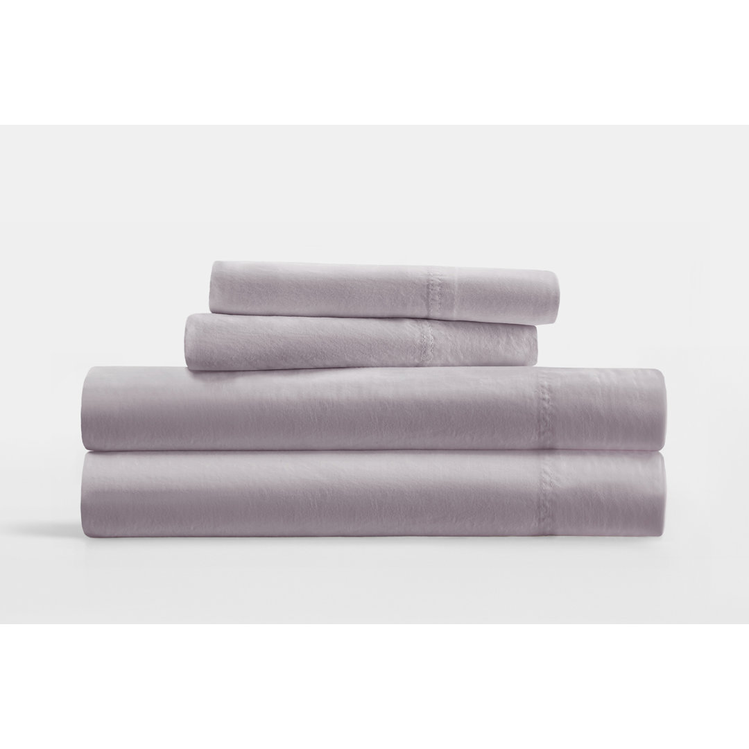 Sateen Long-Staple Cotton Deep Pocket Sheet Set Becky Cameron 