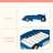 Full Size Race Car-Shaped Platform Bed With Wheels-1972805804